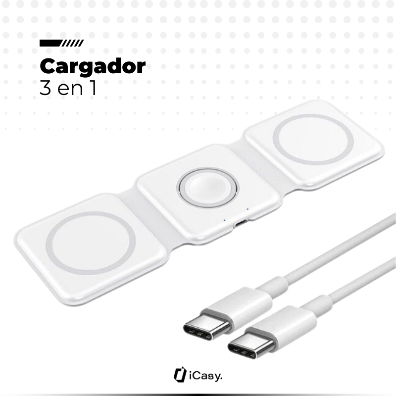 Cargador Plegable por Inducción 3 en 1