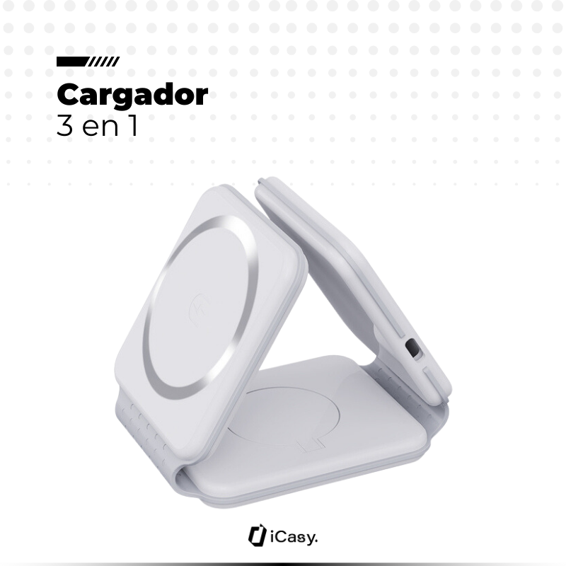 Cargador Plegable por Inducción 3 en 1