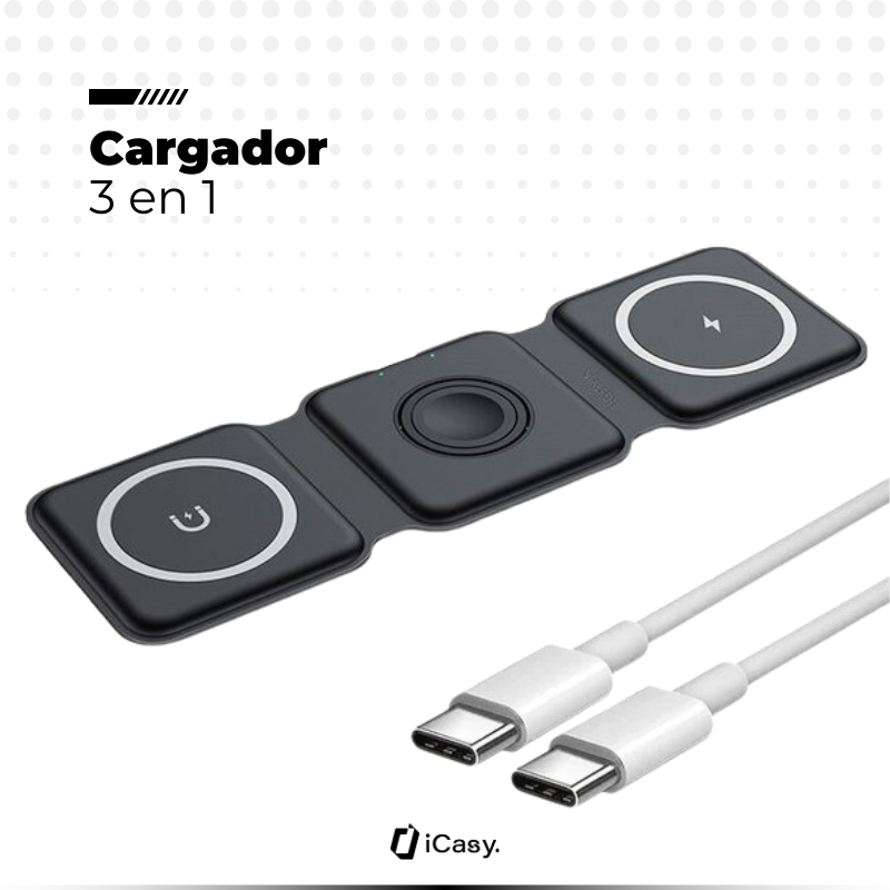 Cargador Plegable por Inducción 3 en 1