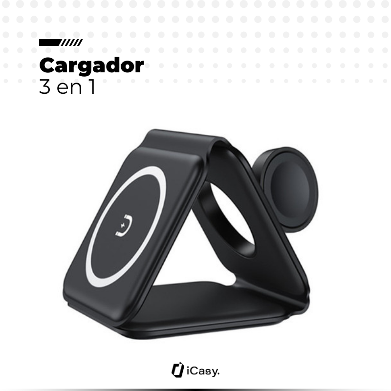 Cargador Plegable por Inducción 3 en 1